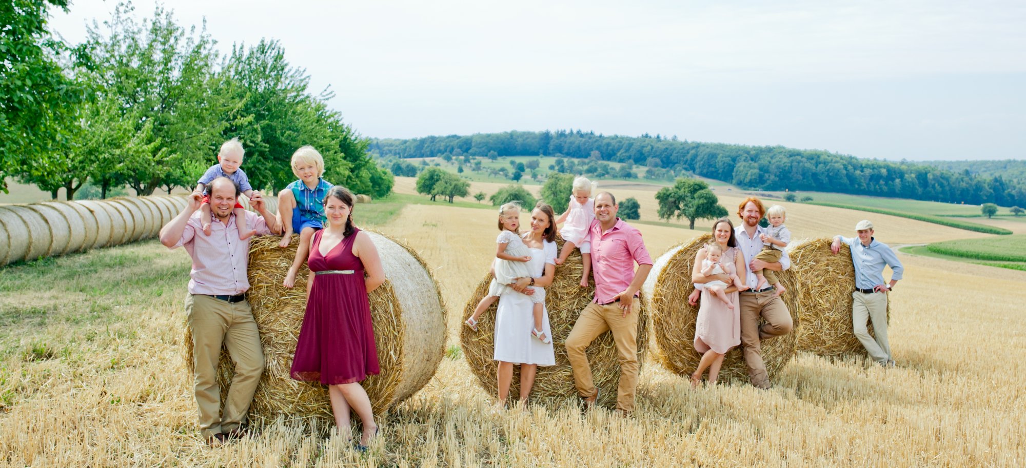 Familienfoto Heuballen